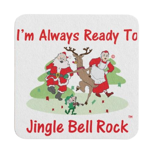 20 Jingle Bell Rock Cardboard Coaster Set